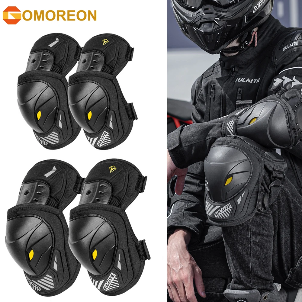 Mountain Biking Knee Pads - GOMOREON 1 пара защитных наколенников и