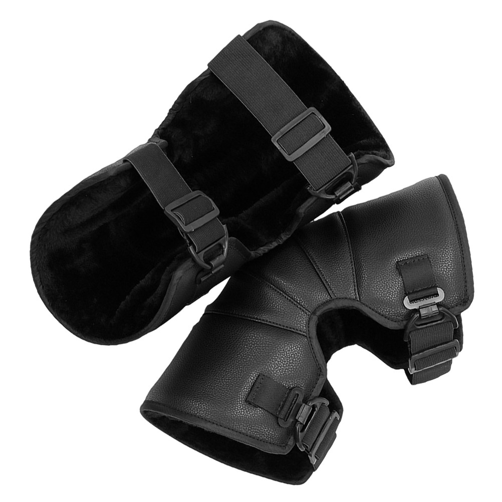 Mountain Biking Knee Pads - 1 пара зимних наколенников, ветрозащитных, утепленных,
