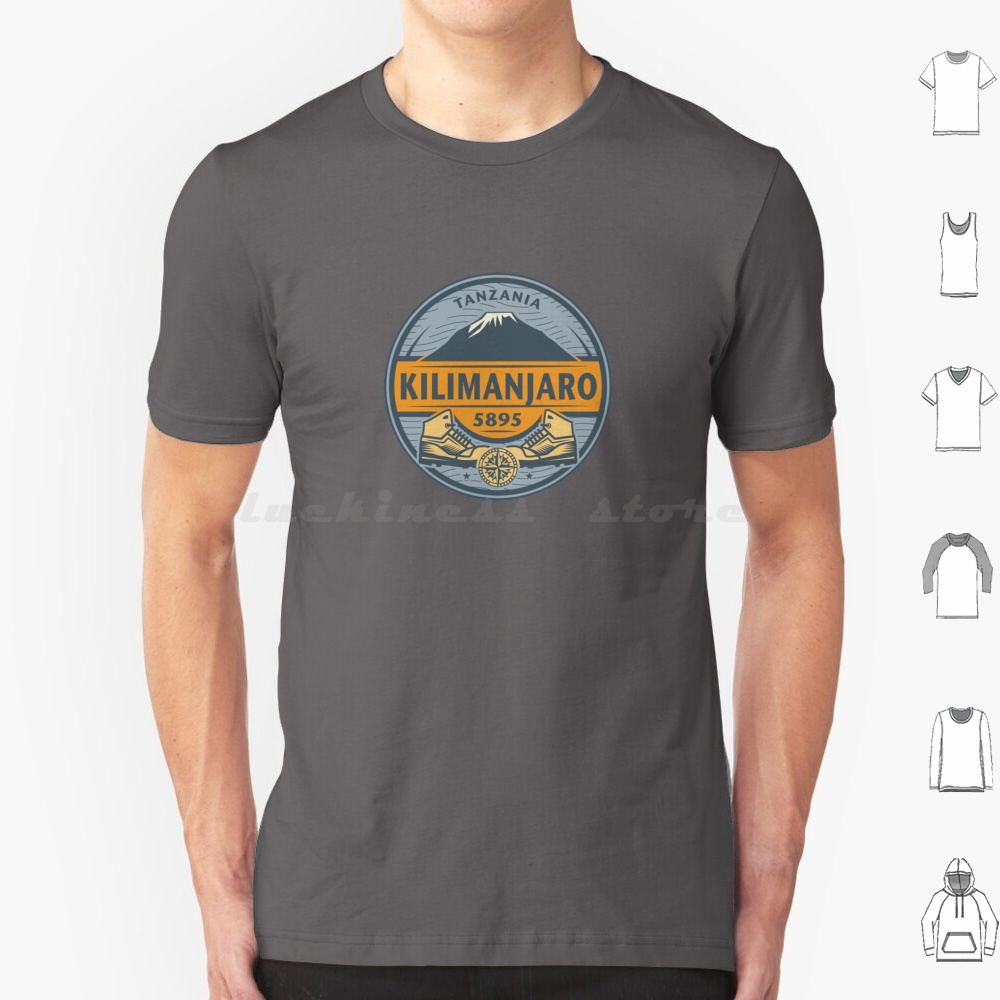 Mountain Biking Camp - Футболка Kilimanjaro, Танзания, большой размер, 100%